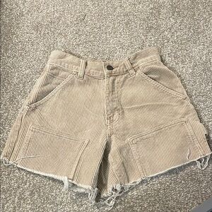 Pacsun Tan Striped Women's Shorts